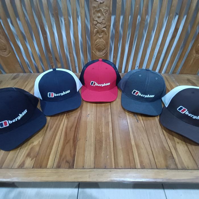 TOPI BERGHAUS,TRUCKER HAT BERGHAUS,TOPI OUTDOOR,TOPI GUNUNG/HIKING