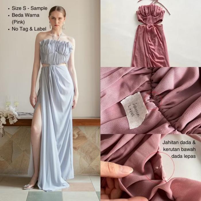 [NEW SAMPLE] COMALABEL - Renoir Dress in Pink  // party gown / bridesmaids dress / Bridemaid gown / 