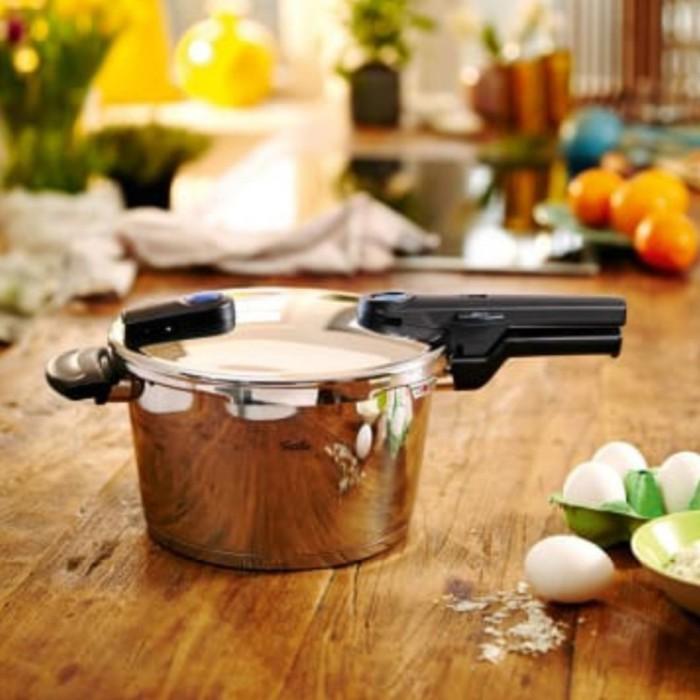 Fissler Vitaquick Panci Presto 22cm 6 liter bahan Stainless