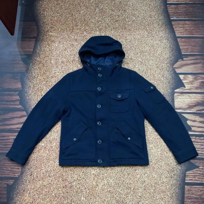 Jaket Tebal CREATE BAREFOOT Warna Biru navy Size M