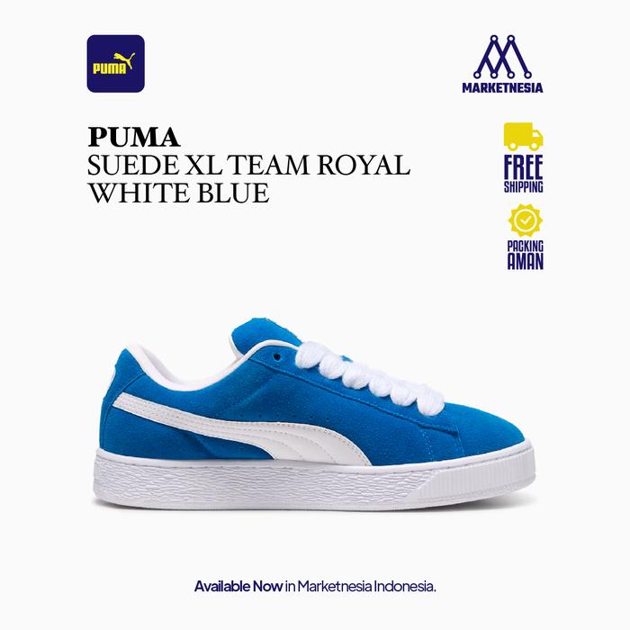 Puma Suede Xl Team Royal White Blue 100% Original BNIB