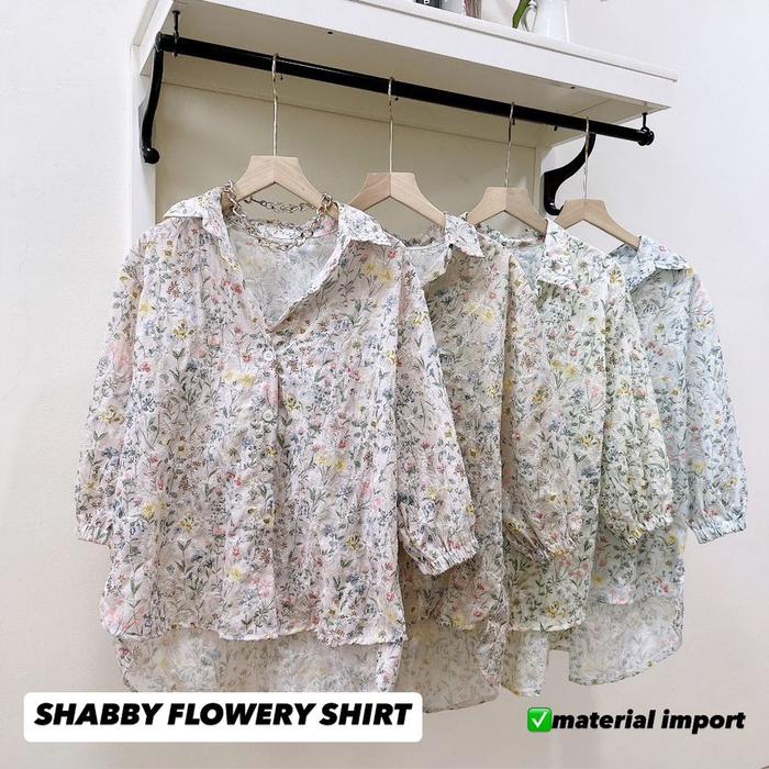 ATASAN SHABBY FLOWERY SHIRT