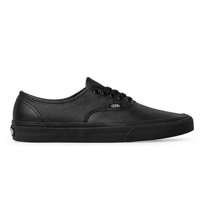 Vans Authentic Leather Full Black Original - 42 [PRELOVED with box]
