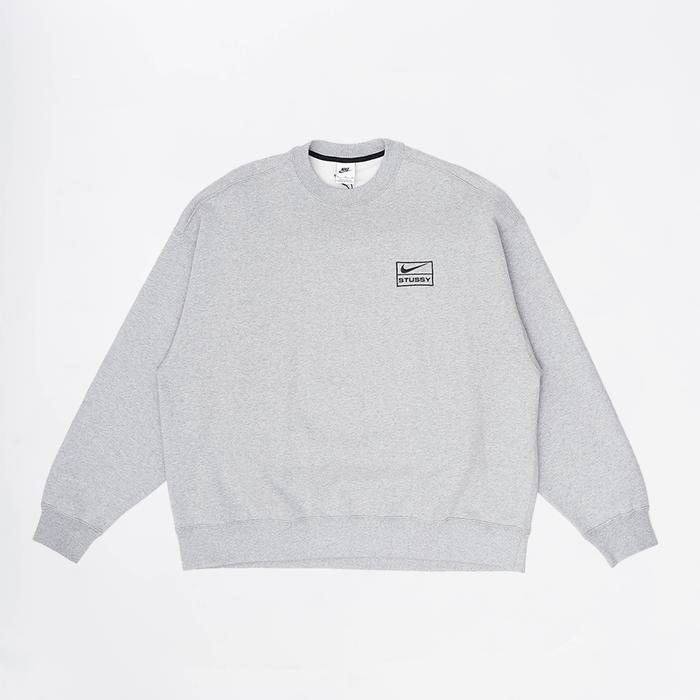 NIKE X STUSSY CREWNECK FLEECE GREY