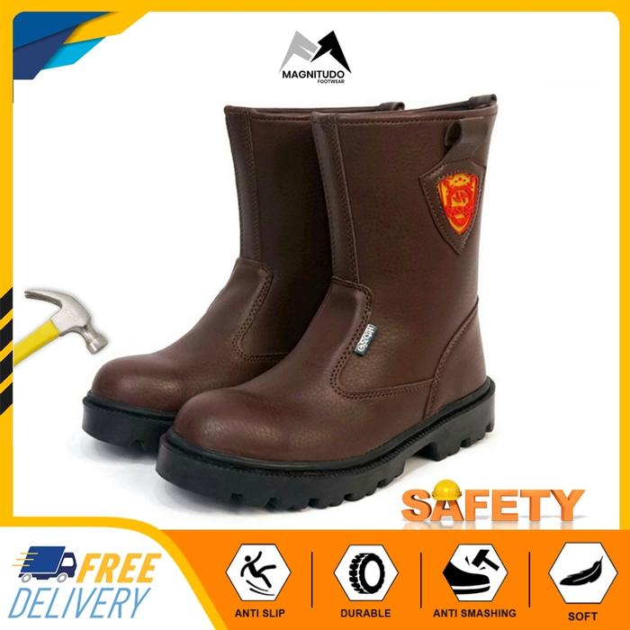 Sepatu Safty Boot Panjang Shoes Arthur Sepatu Safety Safeti Sefti Septi Jogger King Berkualitas