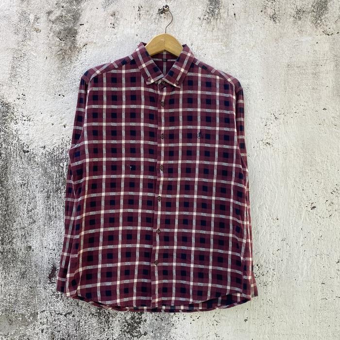 Flanel Bean Pole Sport - Size L - Baju Kemeja Flannel