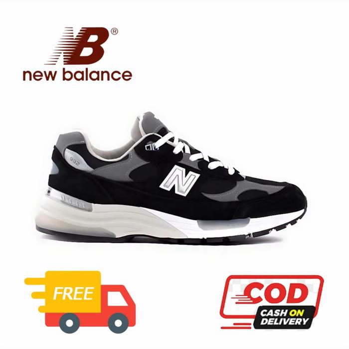 SEPATU NB NEW BALACE 992 Black Grey White 100% BNIB