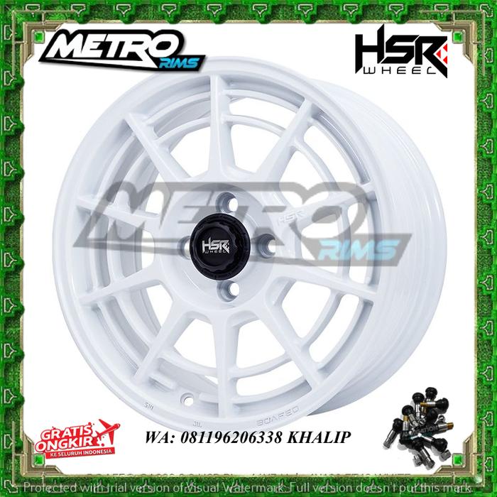 PELEK VELEG VELG MOBIL RACING JDM STYLE HSR WHEEL ORIGINAL HSR BEAOFEO R15 RING 15 COCOK UNTUK FERIO