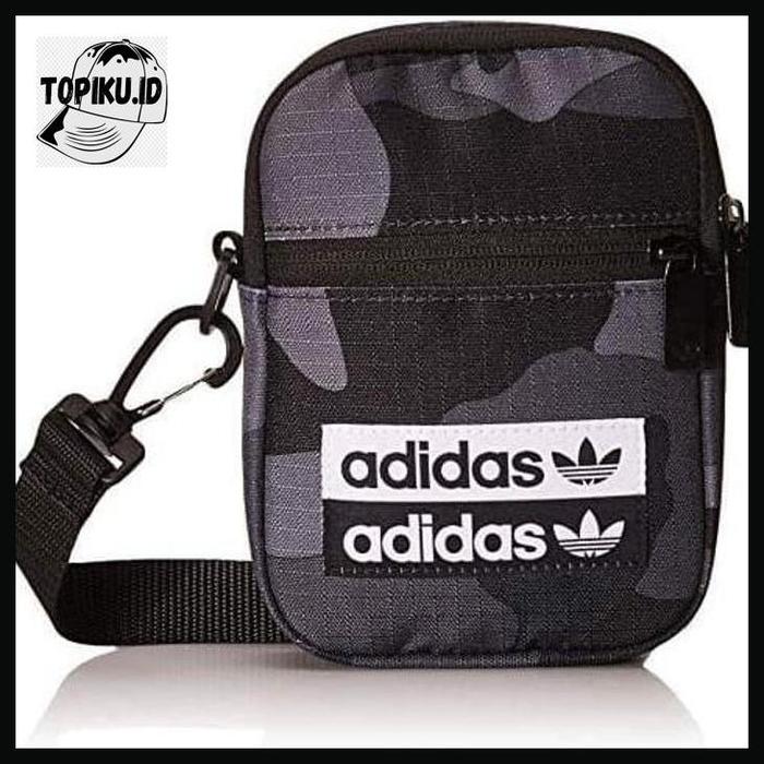 TOPIKU.ID Tas slempang Adidas Trefoil CAMO FESTIVAL BAG Original