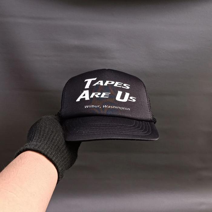 Topi Vintage Topi Trucker Topi Jaring Unisex Pria Wanita TAPES ARE US HEADMOST Hitam Original