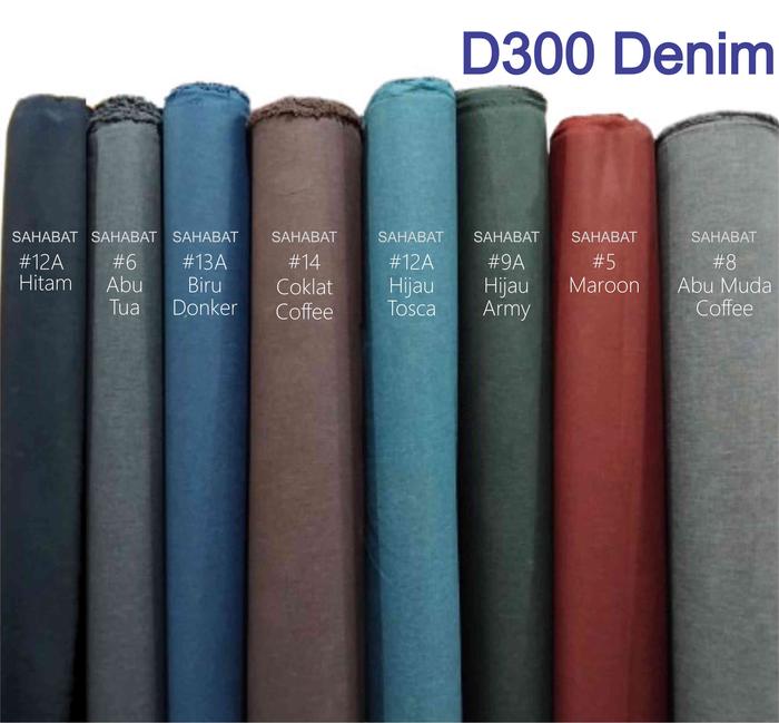 Bahan D300 Denim / Bahan Kain Tas Ransel