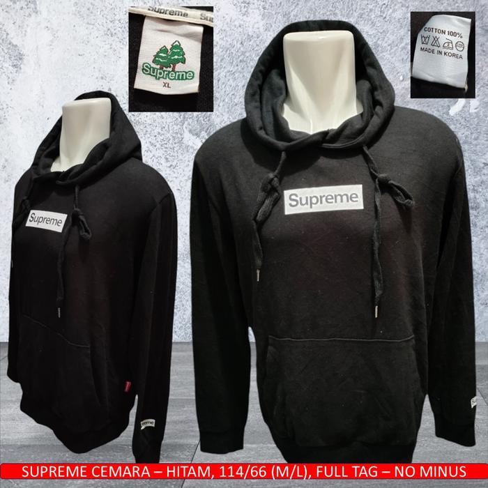 Sweater Hoodie Supreme Cemara Original/Supreme Cemara Original - Bekas