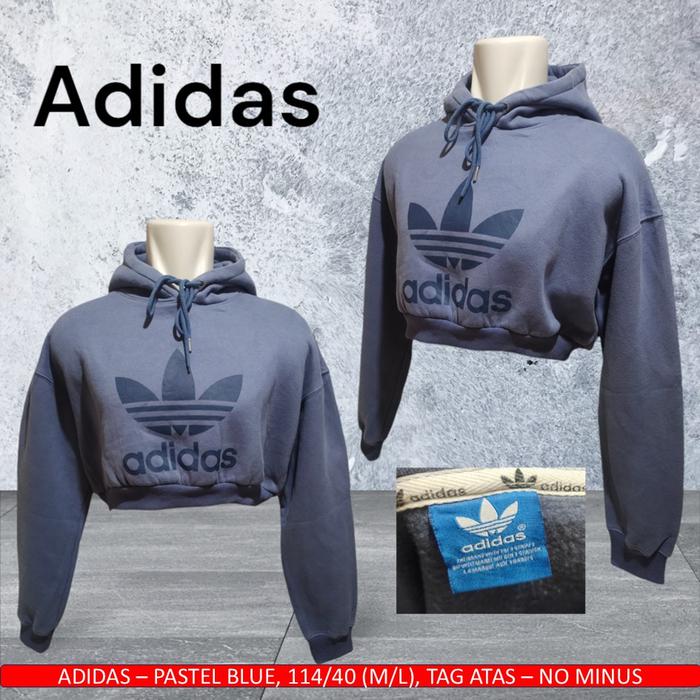 Adidas Crop/Adidas Wanita Fashion/Hoodie Adidas  Wanita Crop - Bekas