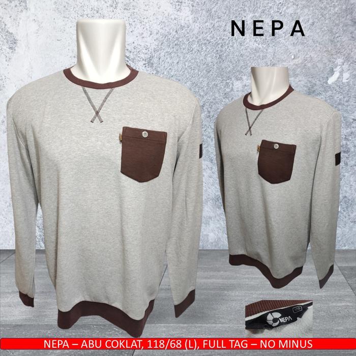 CN NEPA ORI/Crewneck NEPA Original/CN Kantong Depan - Bekas