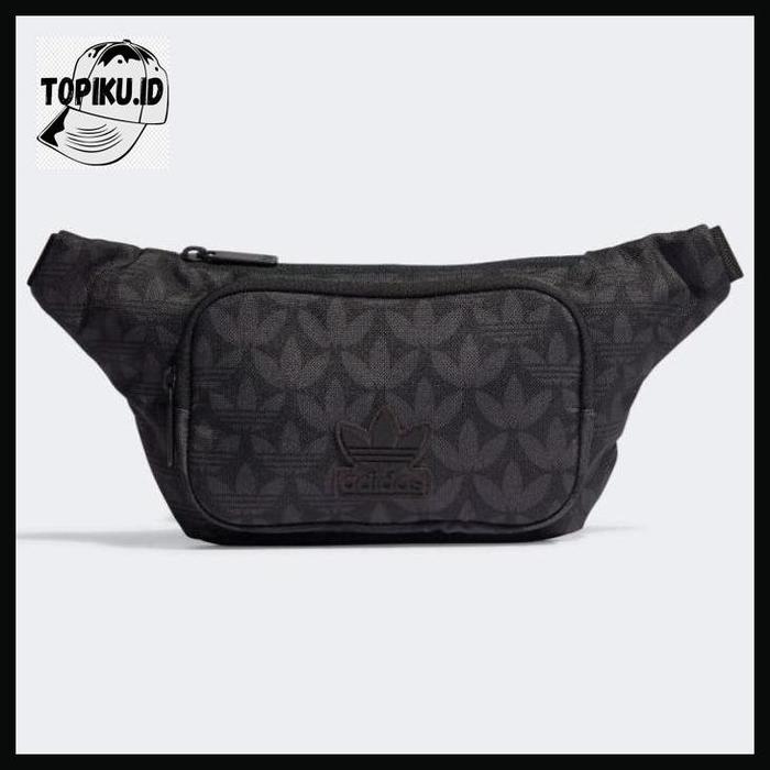 TOPIKU.ID Tas Adidas Monogram Waist Bag black Original