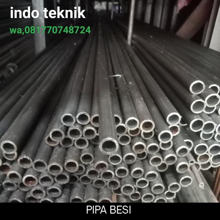 pipa besi ukuran od 12mm × id 10mm × 4000mm jual pipa besi/hollow besi