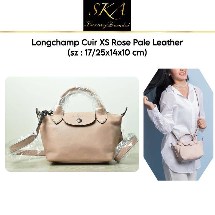Longchamp Cuir XS Rose Pale Leather