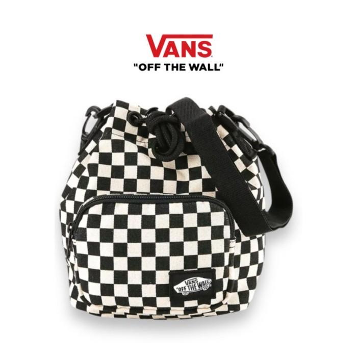 Vans Bucket Bag Checkerboard Original Tas Selempang Wanita