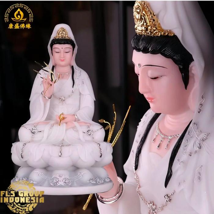 Rupang Marmer Giok _ Dewi Kwan Im (WhiteGold)