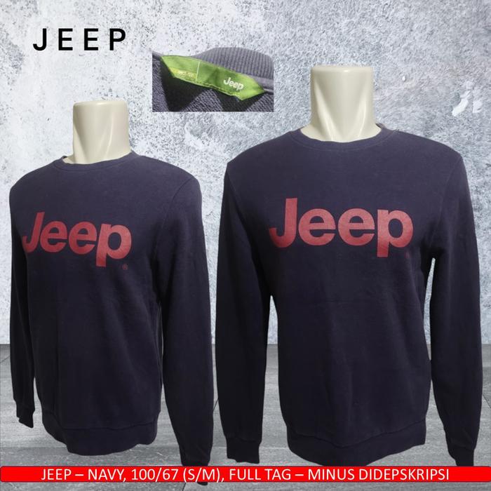 Crewneck Jeep Ori/CN Jeep Ori/Crewneck Jeep Navy/Crewneck Jeep - Bekas