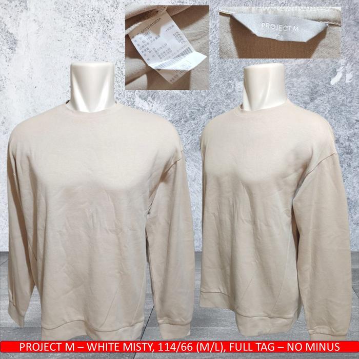 Sweater Project M/Sweater Polos Project M Original,White Misty - Bekas
