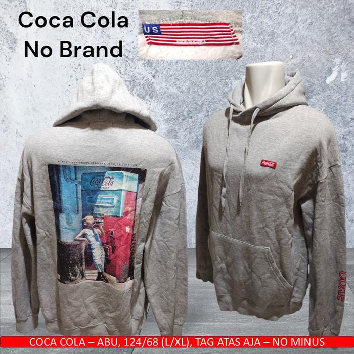 Hoodie Coca Cola Fashion / Hoodie Abu Coca Cola - Thrift/Bekas