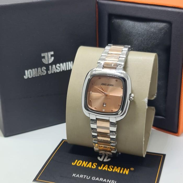 Jam Tangan Wanita Jonas Jasmin 2228 Warna Silver Rose Combi Original