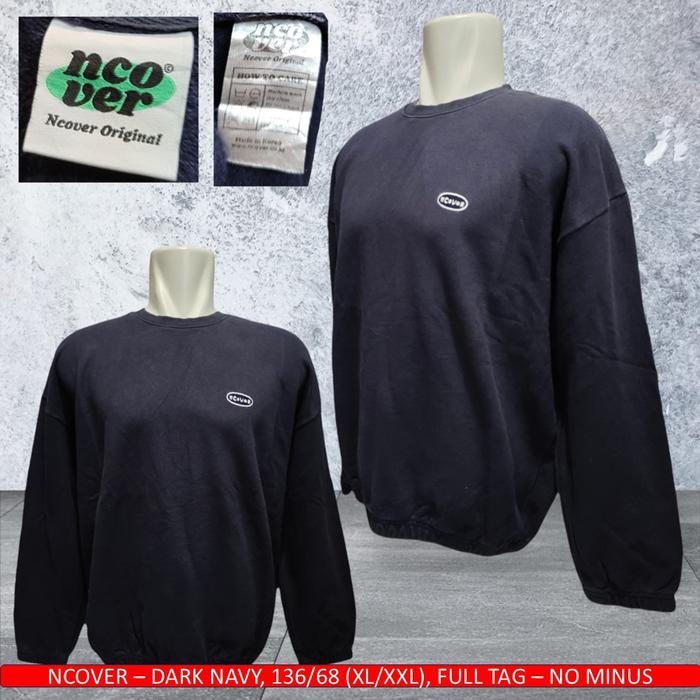 Sweater Ncover Ori, Crewneck Navy Ncover Polos - Bekas/Second