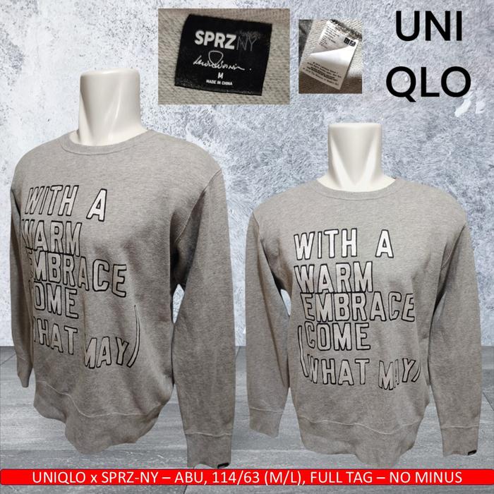 Sweater CN Uniqlo x SPRZ NY Original / Crewneck SPRZ Original - Bekas