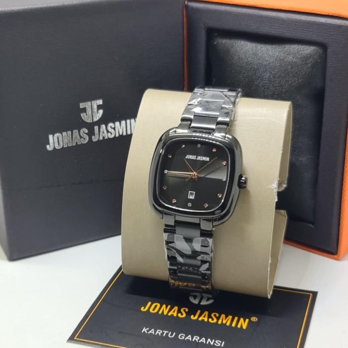 Jam Tangan Wanita Jonas Jasmin 2228 Warna Full Hitam Original