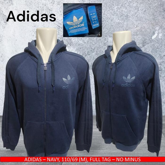 Hoodie Zipper Adidas Ori/Hoodie Zipper Adidas Navy/Hoodie Ori - Bekas