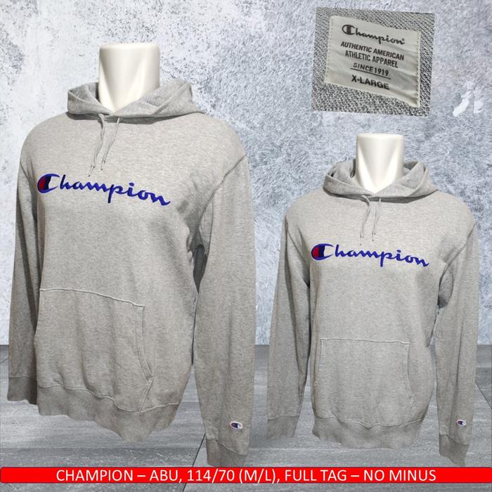 Hoodie Champion Abu Original / Hoodie Champion Big Logo - Bekas/Thrift