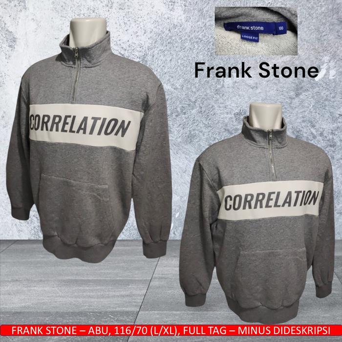Crewneck Frank Stone/Craw neck Frank Stone/Cn Frank S - Preloved/Bekas