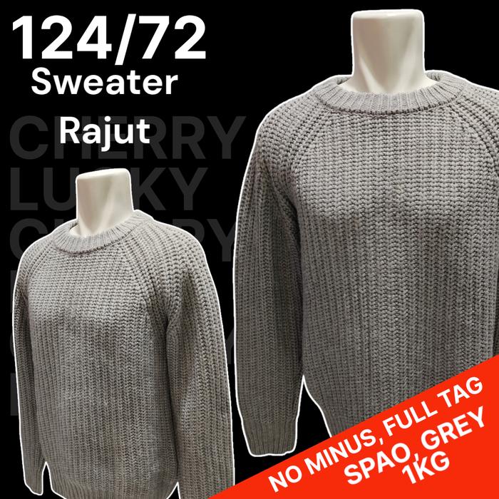 Sweater Rajut Abu SPAO Original/Sweater Abu SPAO Original - Second