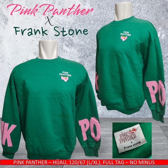 Crewneck Pink Panther Original / Crewneck Frank Stone/CN Hijau - Bekas