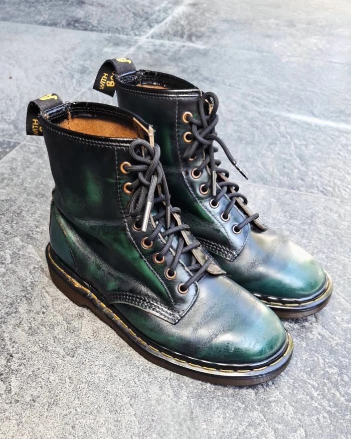Dr Martens 1460 Rub off Green