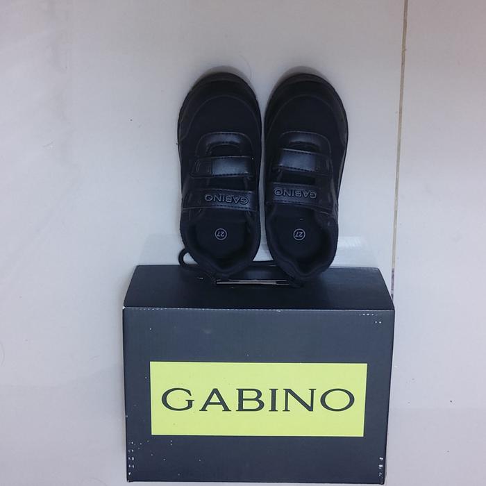 Prelove Gabino Sepatu Anak pria wanita Sekolah hitam Rio full Black G3CB3302 Hitam 27 size laki-laki