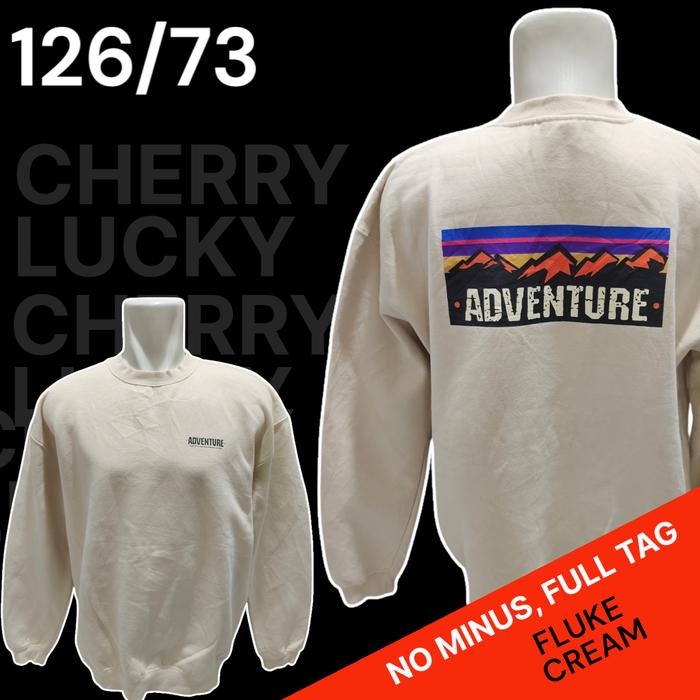 Sweater Crewneck Cream Fluke Adventure Original/Sweater Cream - Second