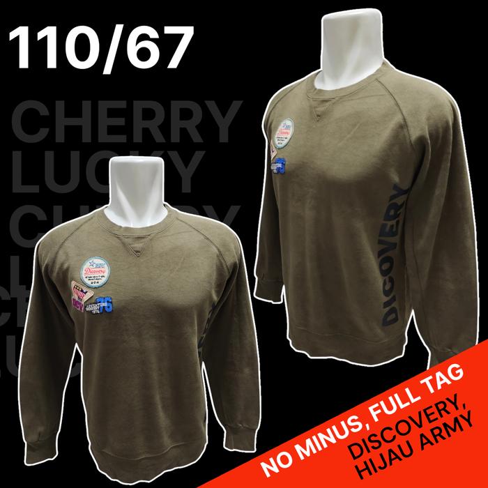 CN Hijau Army Discovery Original/Sweater Discovery Original - Second