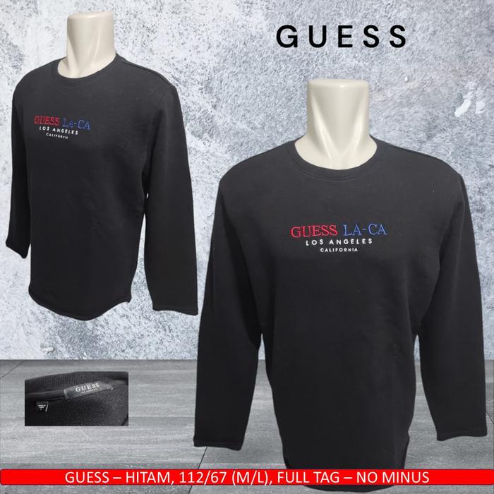 CN Guess Ori/Crewneck Guess Ripped/Crewneck Ripped Guess - Bekas