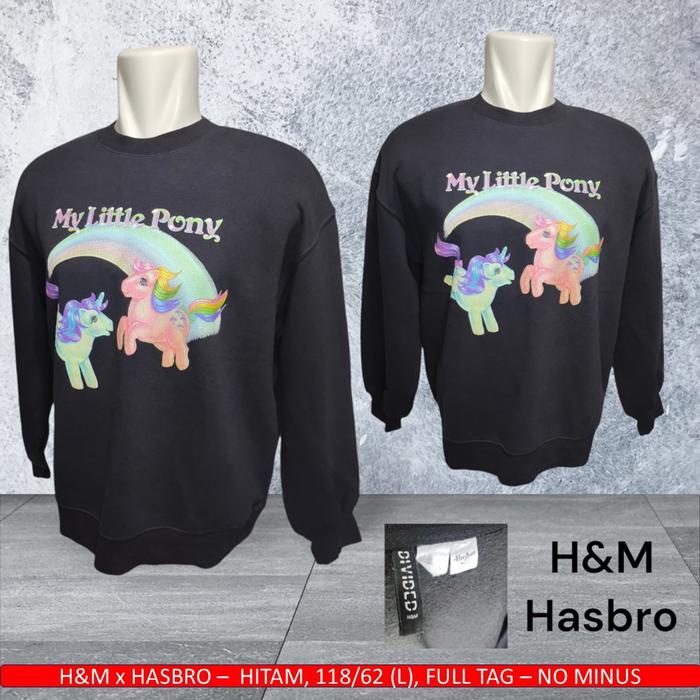 Crewneck H&M Coleb Hasbro/Craw neck H&M Colab Hasbro - Preloved/Bekas