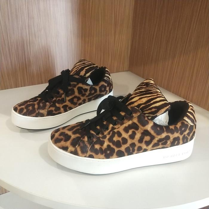 low shoes leopard MICH- AEL KO /RS original second branded US7M