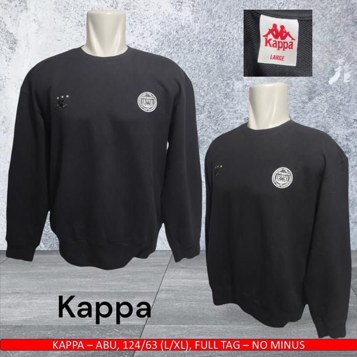 CN Kappa Ori / Crewneck Kappa Original / Crewneck Kappa Hitam - Bekas