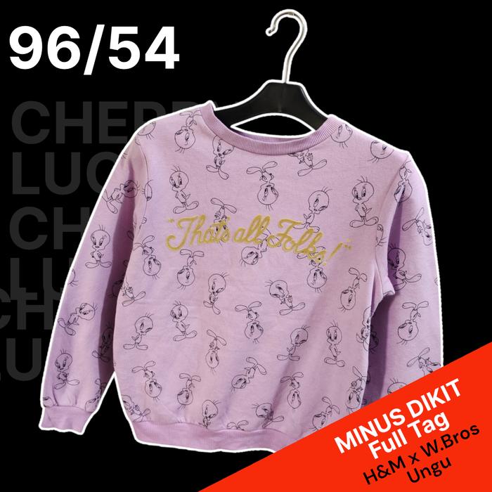 CN Ungu H&M x WB Original/Sweater H&M x Warner Bros Original, Second