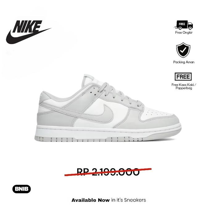 Sepatu Nike SB Dunk Low - FOG Grey White