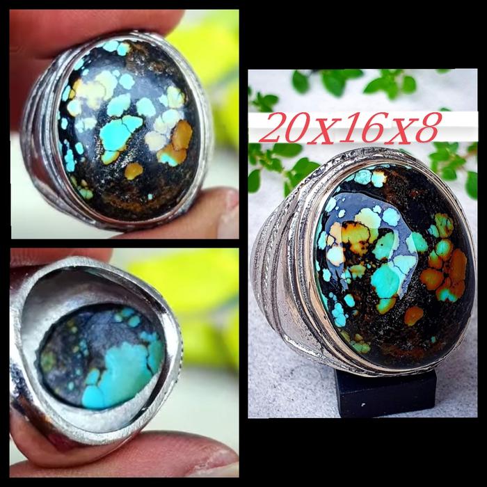 Pirus Xinjiang Hijau Gradasi pirus dwi warna Natural Hubei