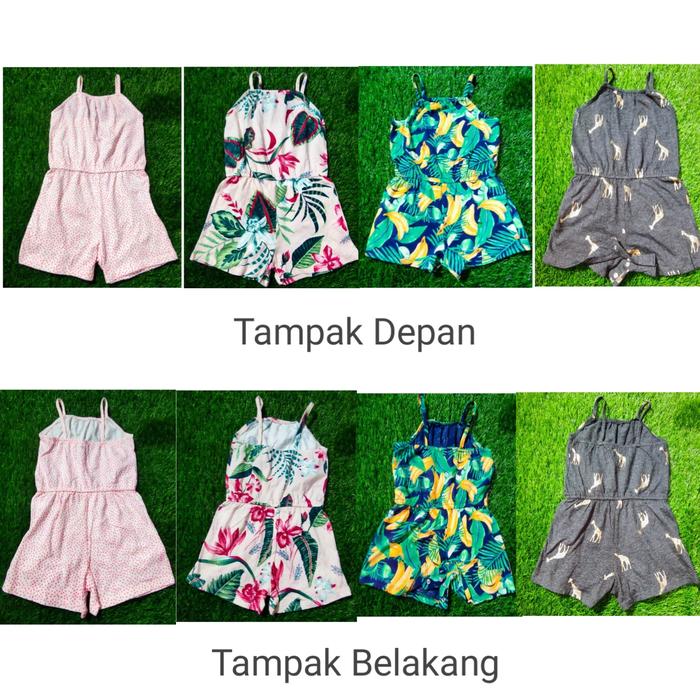 Jumpsuit terusan overall celana anak perempuan branded GP/Oldnvy/CnJ