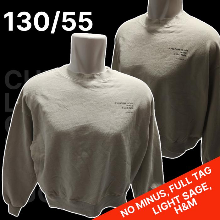 Sweater Sage Muda H&M Original/CN Light Sage H&M Original - Second