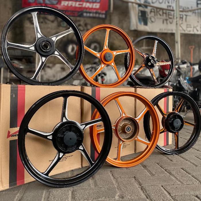 Velg enkei variasi Rossi prime hitam uk 160 dan 185 R17 PNP GL MP Tiger Verza supra 125