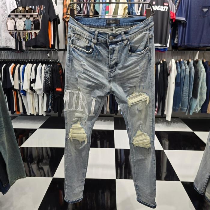 celana skinny amir staggered-logo skinny jeans HQ Best import kn
